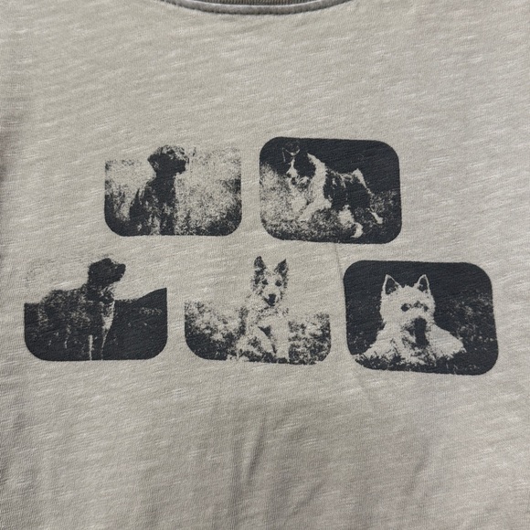 American Eagle Crop Tee with Dogs Graphic - Picture 5 of 11